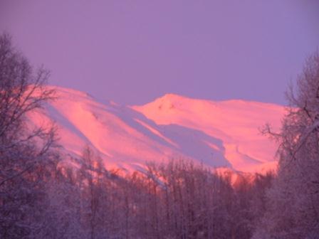 View of Mountains behind house